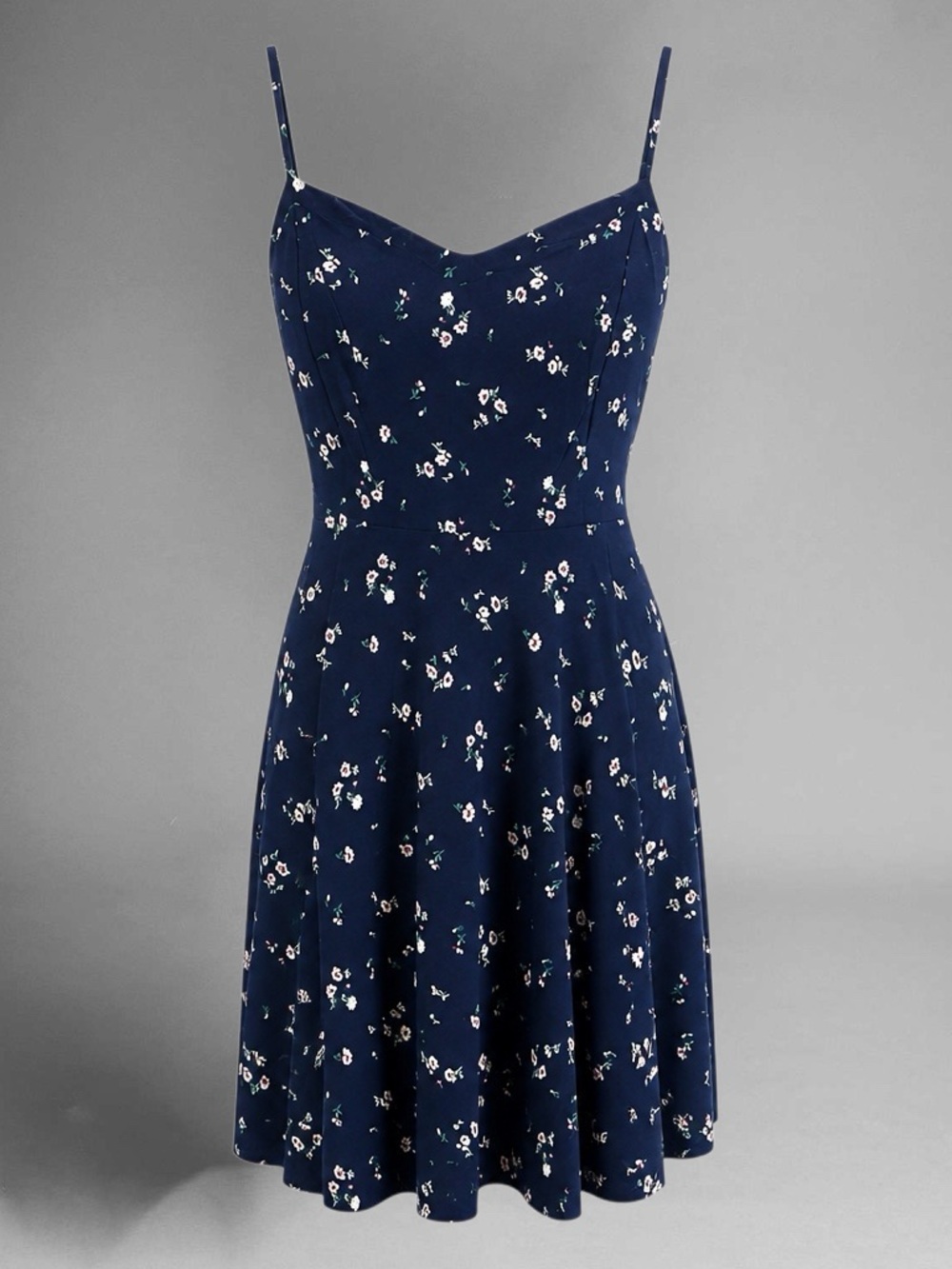 Old Navy Black Floral Spaghetti-Strap Dress